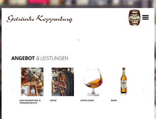 Tablet Screenshot of getraenke-koppenburg.de